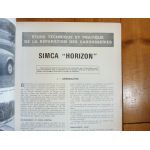 Horizon Revue Technique Carrosserie Talbot Simca