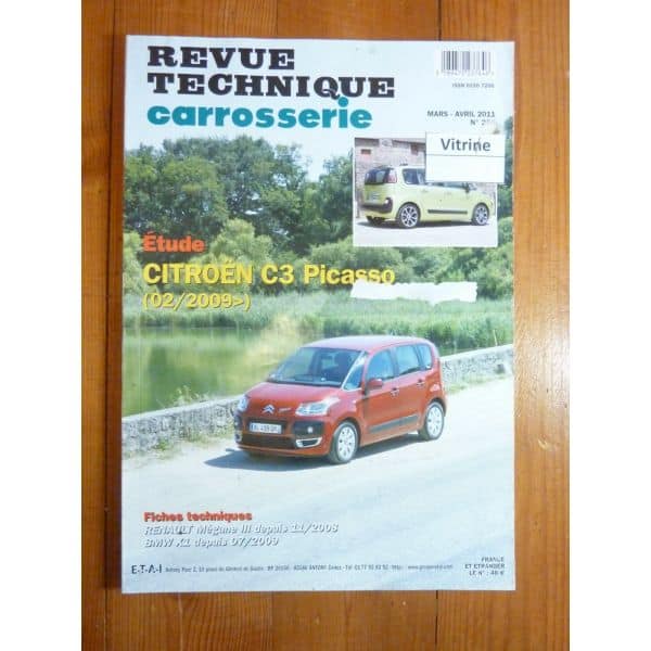 C3 Picasso 09- Revue Technique Carrosserie Citroen