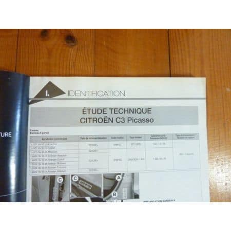 C3 Picasso 09- Revue Technique Carrosserie Citroen