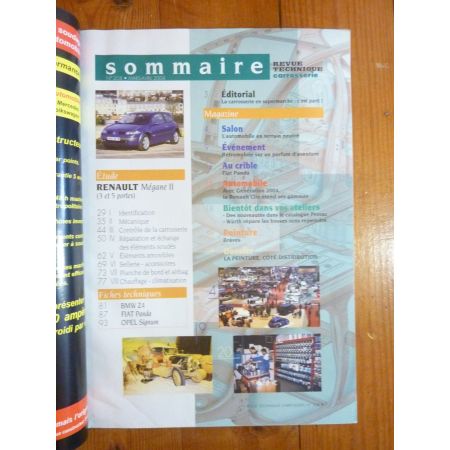 Megane II Revue Technique Carrosserie Renault