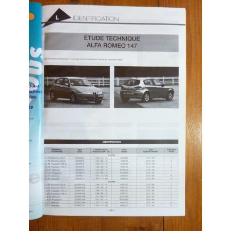 147 Revue Technique Carrosserie Alfa Romeo