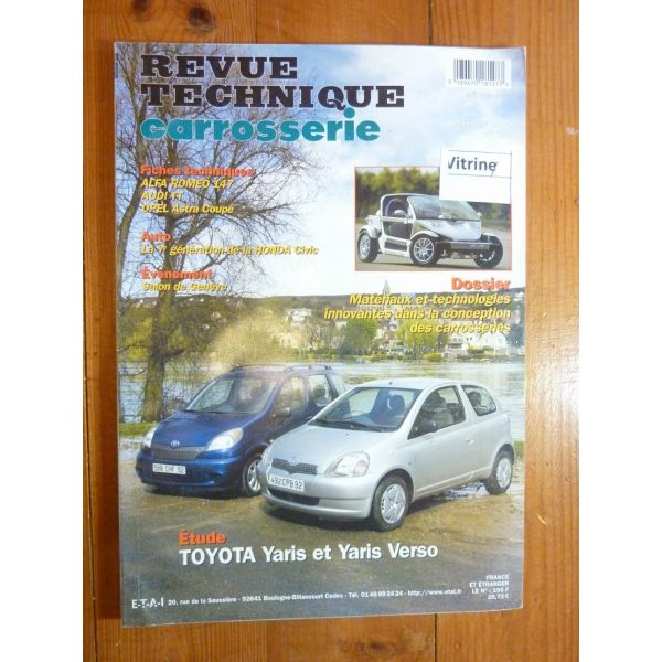 Yaris Verso Revue Technique Carrosserie Toyota