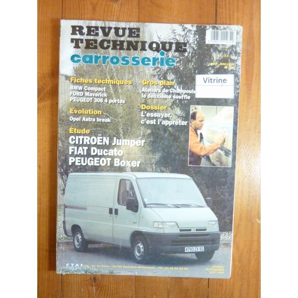 Jumper Ducato Boxer Revue Technique Carrosserie Citroen et Fiat et Peugeot
