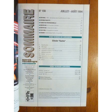 Xantia Revue Technique Carrosserie Citroen