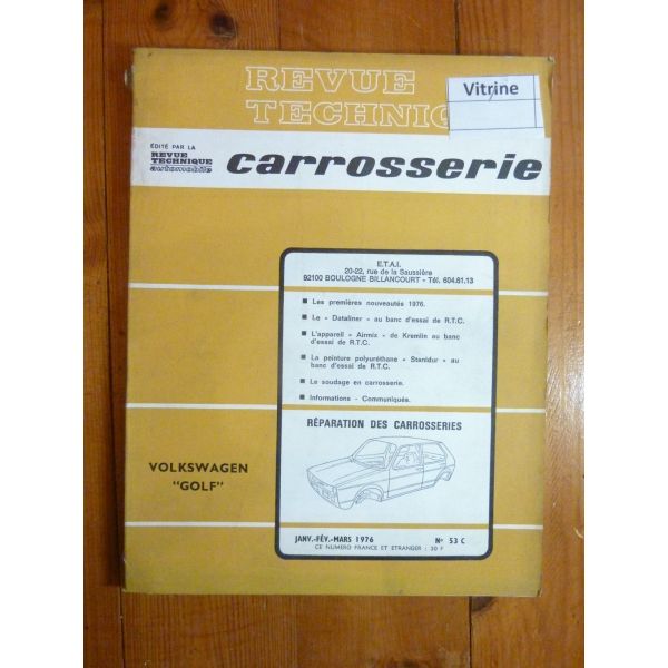 Golf I Revue Technique Carrosserie Volkswagen