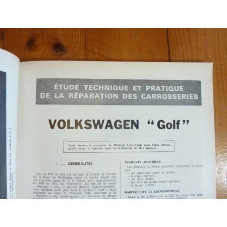Golf I Revue Technique Carrosserie Volkswagen