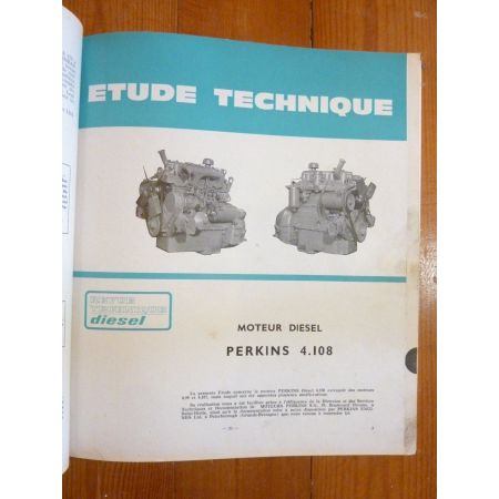 Moteur 4.108 Revue Technique PL Perkins