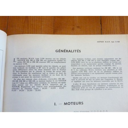 SM200 SM240 Revue Technique PL Man Saviem Renault