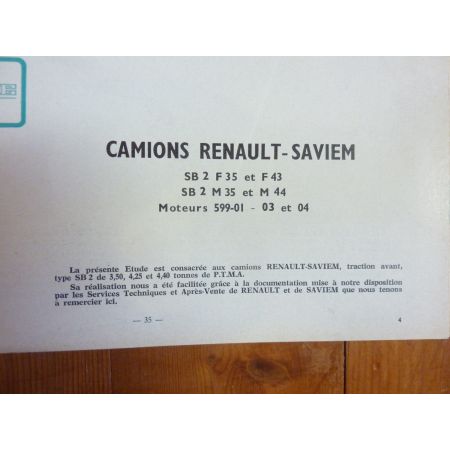 SB2 599 Revue Technique PL Renault et Man Saviem