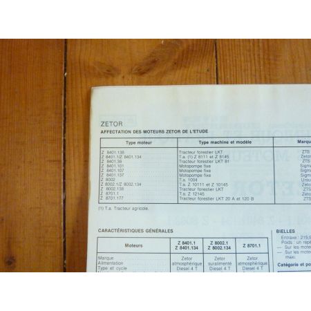 8111 8145 10111 10145 12145 Revue Technique Agricole Zetor
