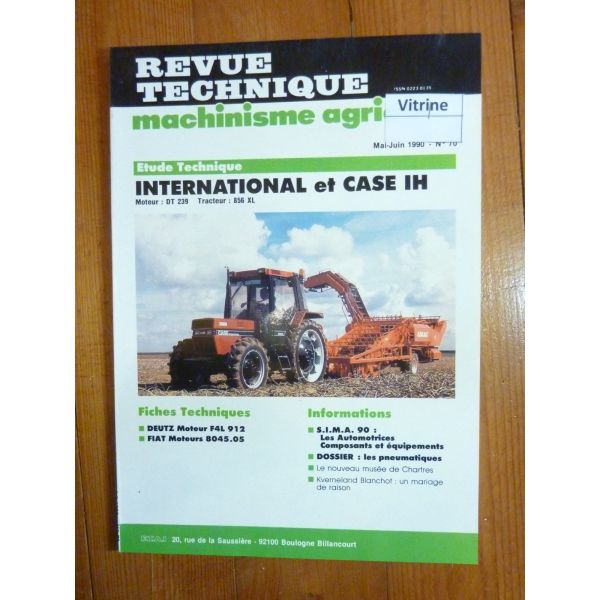 856XL Revue Technique Agricole IH