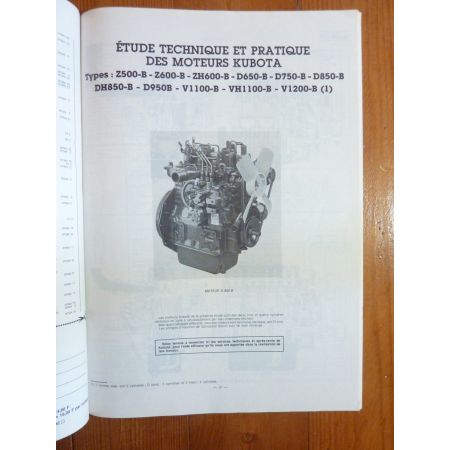 Z500 à V1200B Revue Technique Agricole Kubota