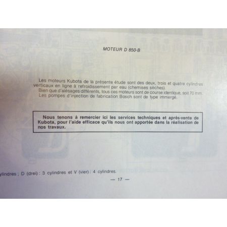 Z500 à V1200B Revue Technique Agricole Kubota