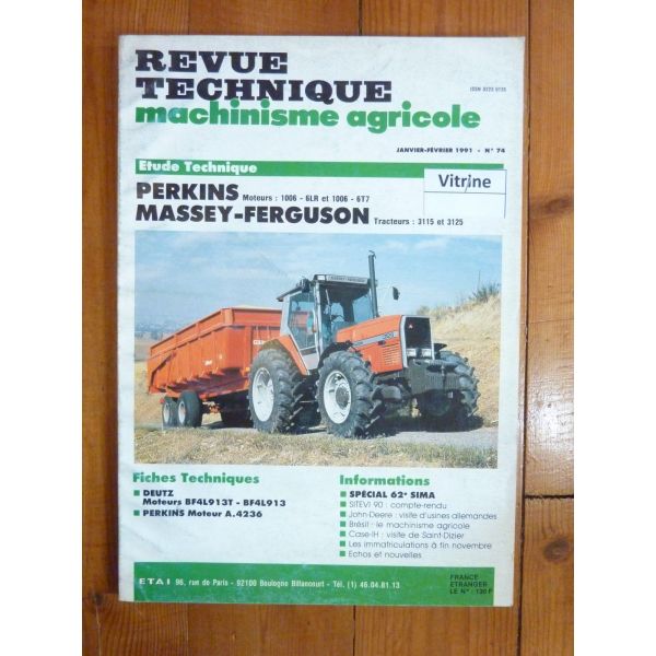 3115 3125 Revue Technique Agricole Massey Ferguson
