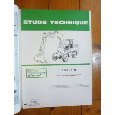 Pelles 75P 90P Revue Technique TP Deutz Poclain