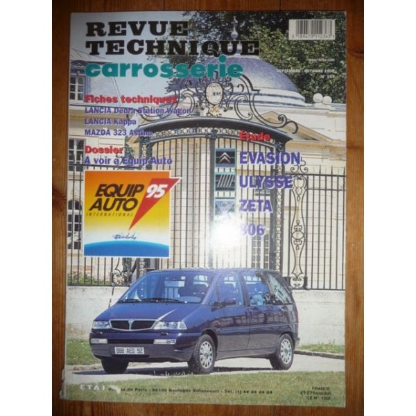 Evasion Ulysse Zeta 806 Revue Technique Carrosserie Citroen Fiat Lancia Peugeot
