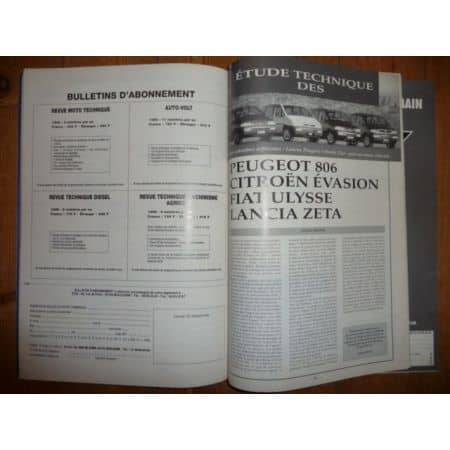 Evasion Ulysse Zeta 806 Revue Technique Carrosserie Citroen Fiat Lancia Peugeot