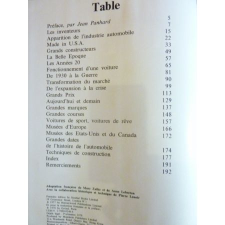 Monde Fascinant des Autos Livre