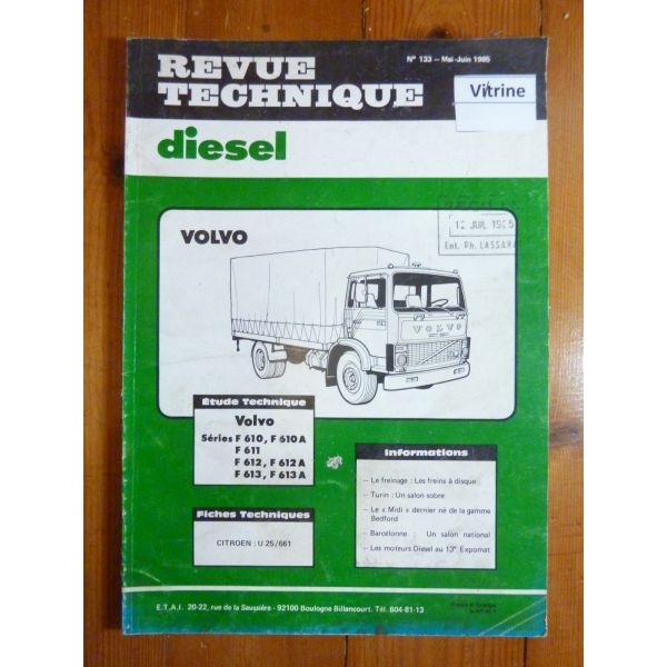 F610 à F613A Revue Technique PL Volvo