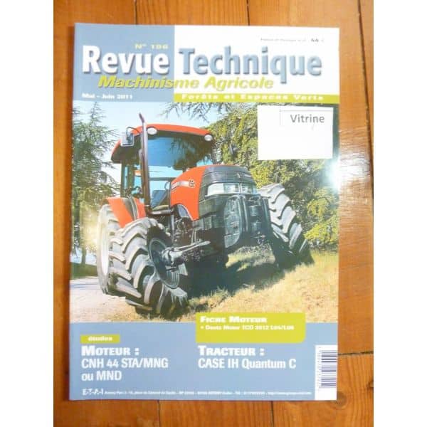 Quantum 65c 75c 85c 95c Revue Technique Agricole IH CASE