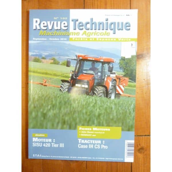 CS PRO Revue Technique Agricole IH CASE