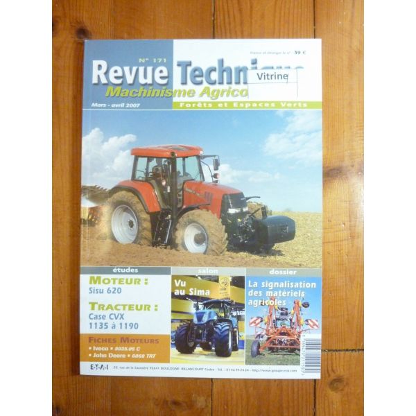 CVX 1135 à 1190 Revue Technique Agricole Case Axial