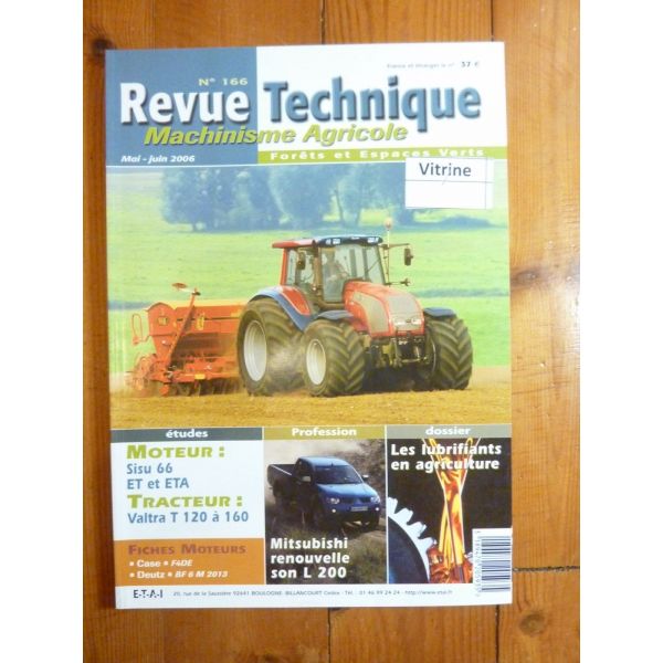 T120 à 160 Revue Technique Agricole Valmet