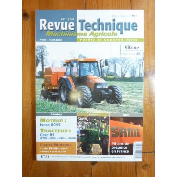 IH JX7OU JX8OU JX9OU JX10OU Revue Technique Agricole Case Axial