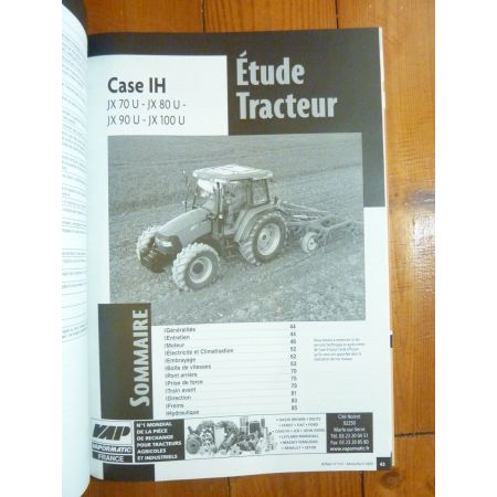 IH JX7OU JX8OU JX9OU JX10OU Revue Technique Agricole Case Axial