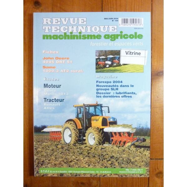 Atles 915 925 935  Revue Technique Agricole Renault
