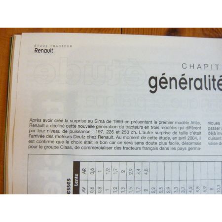 Atles 915 925 935  Revue Technique Agricole Renault