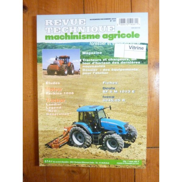 Legend New Revue Technique Agricole Landini