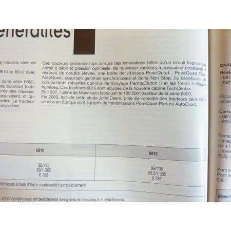 6810 6910 Revue Technique Agricole John Deere