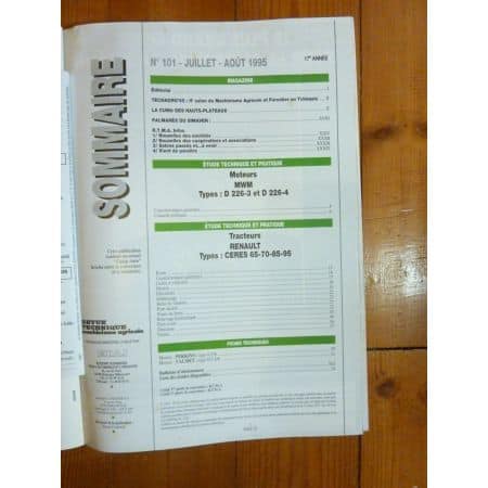 Ceres 65 a 95  Revue Technique Agricole Renault