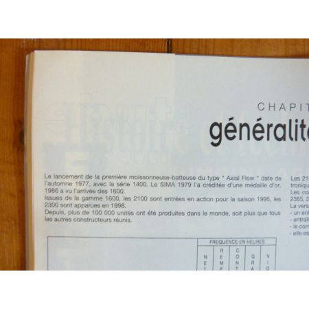 IH 2100 2300 Revue Technique Agricole Case Axial