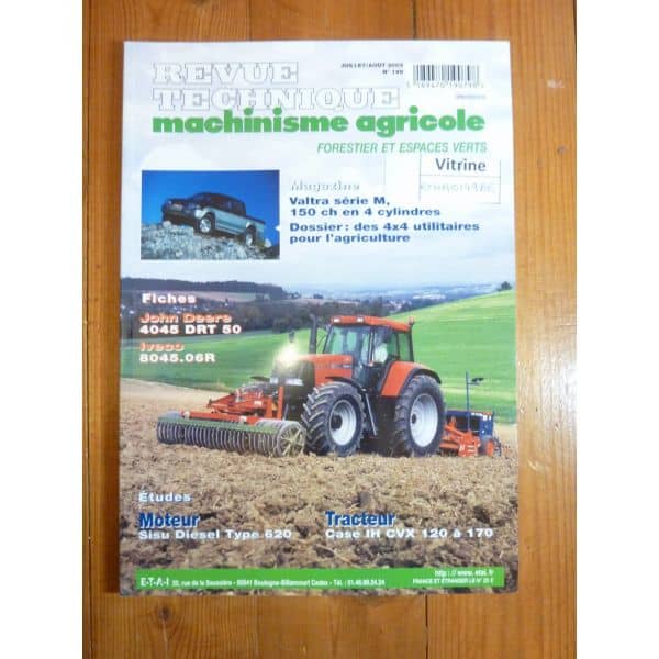 IH CVX 120 à 170 Revue Technique Agricole Case Axial
