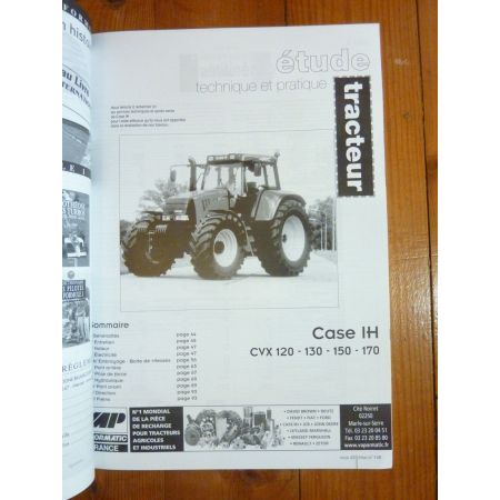 IH CVX 120 à 170 Revue Technique Agricole Case Axial