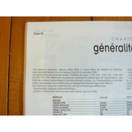 IH CVX 120 à 170 Revue Technique Agricole Case Axial