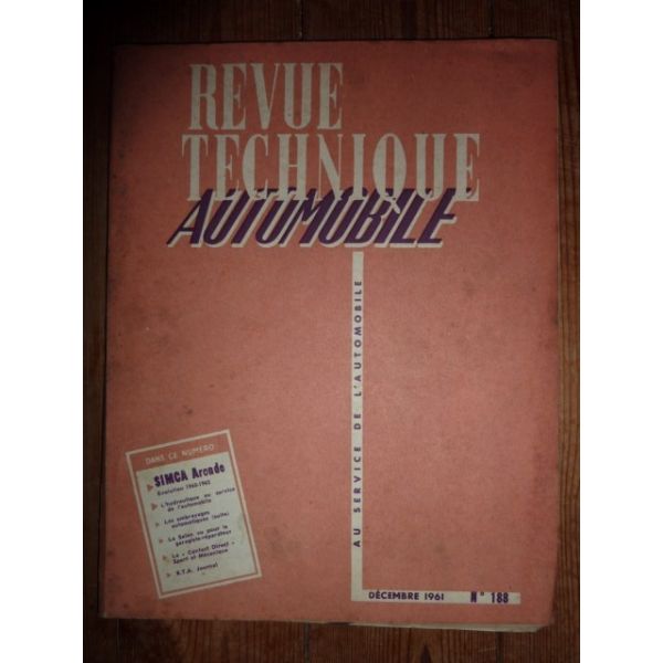 Aronde Revue Technique Simca Talbot