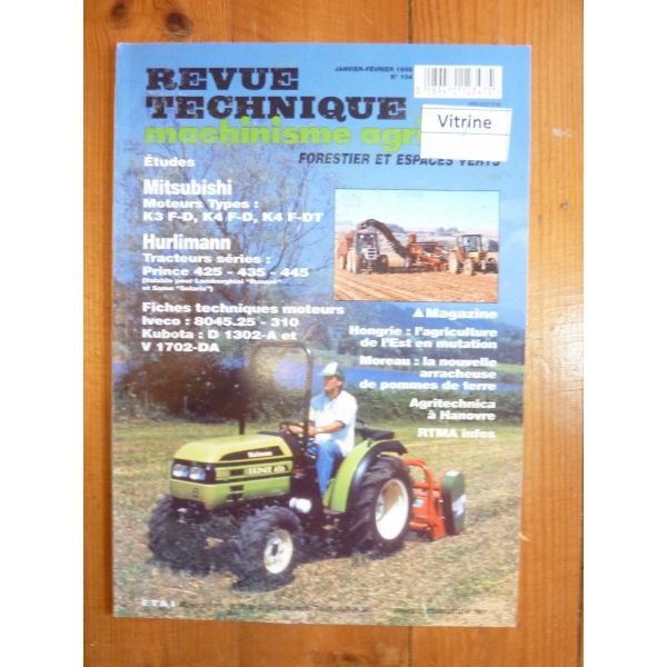 Prince 425 435 445 Revue Technique Agricole Hurlimann