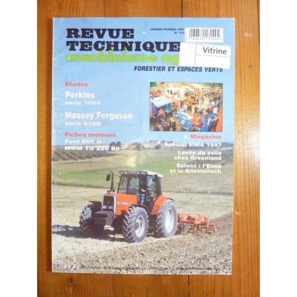 Série 6100 Revue Technique Agricole Massey Ferguson et Perkins