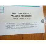 MF165 Mark III MF178 Revue Technique Agricole Massey Ferguson
