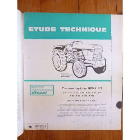 R50 à R486 Revue Technique Agricole Renault