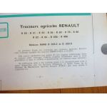 R50 à R486 Revue Technique Agricole Renault