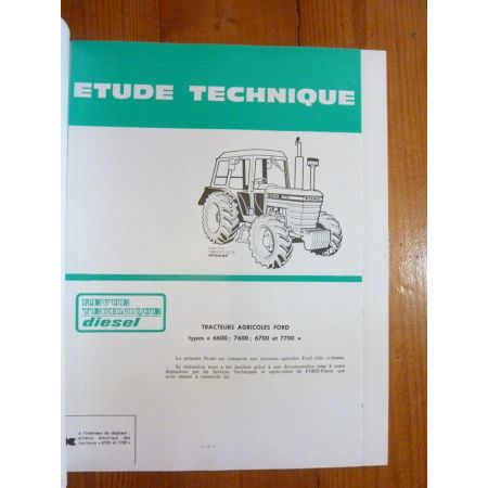 6600 6700 7600 7700 Revue Technique Agricole Ford
