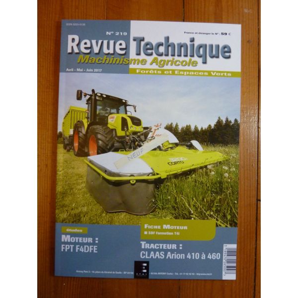 Arion F4DFE Revue Technique Agricole CLAAS