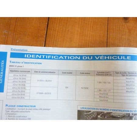 X1 Diesel 09-12 Revue Technique BMW