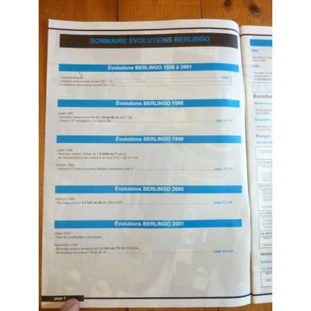 Berlingo 98-01 Revue Technique CITROEN