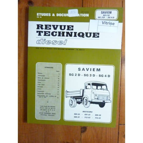 SG2D SG3D SG4D Revue Technique Saviem Man Renault
