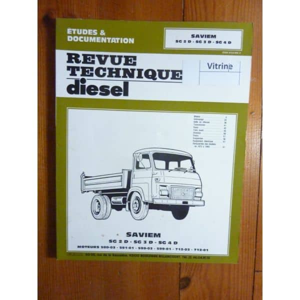 SG2D SG3D SG4D Revue Technique Saviem Man Renault